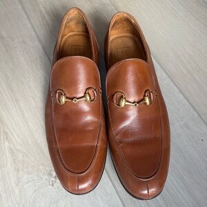 Men’s brown leather loafers